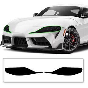 طقم تظليل المصابيح الأمامية المقطوع مسبقًا متوافق مع Toyota GR Supra 2020-2023 | غلاف غلاف من الفينيل PPF قابل للتمدد بدقة (دخان داكن) in Kuwait