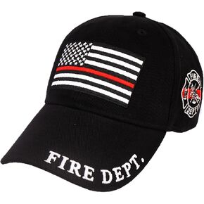 Fire Thin Red Line Dept Cap | Honor Firefighters Durable & Stylish Comfortable Baseball Cap for Men & Women | Perfect for Everyday, Ideal for Fire Department Members & Supporters 100% Cotton in Kuwait