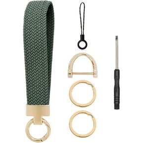 Delphinus Keychain Wristlet, Stretchy Wristlet Keychain, Stretchy Key Chain for Car Keys with 2 Keyrings and D ring Cute Wrist Lanyard for Women Men 6.69 × 0.9 Inch in Kuwait