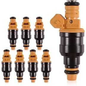 مجموعة مكونة من 8 حاقن وقود - متوافق مع مركبات فورد ولينكولن وميركوري - 4.6 لتر 5.0 لتر 5.4 لتر 5.8 لتر - E150، E250، E350، F150، F250، F350، موستانج - استبدال الجزء 0280150943، 0280150939، 0280150909 in Kuwait