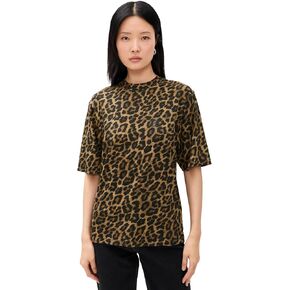 ANINE BING Women's Leopard Avi Tee in Kuwait