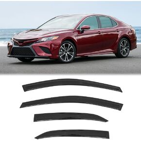 FREEMOTOR802 Tape-on Side Window Visors Wind Deflectors Rain Sun Guards Vent Visors, Compatible with 2018-2024 Toyota Camry, Mugen V2 Style Smoke/Tinted Acrylic 4PCS in Kuwait