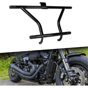 واقي المحرك من الصدمات على الطريق السريع الأمامي واقي القدم مناسب لدراجة Harley Softail Fat Boy FLFB/S Street Bob Low Rider Breakout Deluxe 2018-2025 in Kuwait