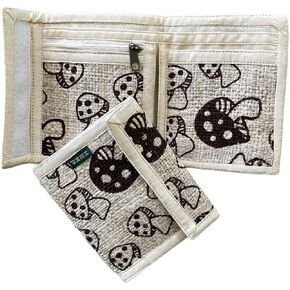 محفظة Asatre Hemp ثنائية الطي - طباعة فطر in Kuwait