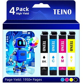 Remanufactured Replacement for Epson 212 T212 212XL Ink Cartridges for XP-4105 XP-4100 WF-2850 WF-2830 Printer (Replacement for Epson 212XL Ink Cartridges Combo Pack 4) in Kuwait