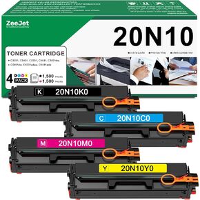 استبدال خرطوشة الحبر 20N10 CS331 CX331 لحبر الطابعة Lexmark CS331 CS431 CX331 CX431 CS331dw CS431dw CX331adwe CX431adw 20N10K0 20N10C0 20N10M0 20N10Y0، 20N10 مجموعة من 4 ألوان حزمة، 1500 صفحة in Kuwait