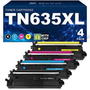 TN635XL TN635 High Yield Toner Cartridge Compatible Replacement for Brother TN 635XL TN-635XL Toner to use with MFC-L8930CDW HL-L8430CDW HL-L8570CDW MFC-L8730CDW MFC-L8970CDW MFC-EX575 Printer 4-Pack in Kuwait