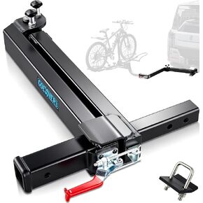 𝟐𝟎𝟐𝟔 𝐔𝐩𝐠𝐫𝐚𝐝𝐞𝐝 Swing Away Hitch Adapter for 2" Hitch, 0-180 Degree Swing Arm, 250lb Load Capacity, Hitch Mounted Bike Racks Extension Accessory for Cars, Trucks, SUVs in Kuwait