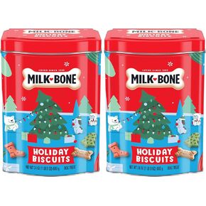 Milk-Bone Limited Edition Gingerbread Flavored Biscuit Dog Treats, 24 Ounce Reusable Pail in Kuwait