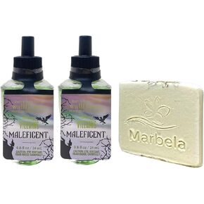 Bath & Body Works Disney Villains Collection Maleficent 2-Pack Home Fragrance Refills Bulbs with a Natural Oats Sample Soap in Kuwait