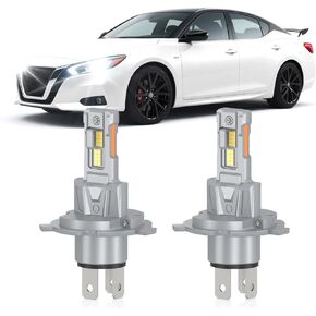 Compatible For Nissan Versa 2007-2020 High Low Beam Light Bulbs Combo, 20000LM 800% Brightness 6000K Cool White, Plug and Play, Pack of 2 in Saudi Arabia
