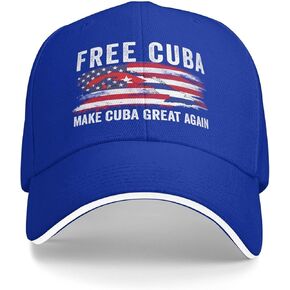 Free Cuba hat Make Cuba Great Again Cuban Flag Baseball Cap Navy in Kuwait