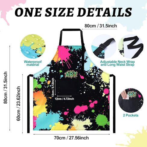 Mepase 4 Pcs Painting Artist Gift Set for Women Include Paint Artist Waterproof Apron Keychain Mug Novelty Socks Creative Holiday Birthday Gift for Art Lover Teacher Colleague Painters in Saudi Arabia