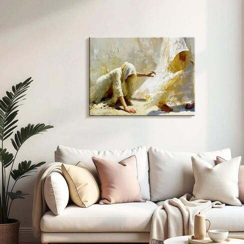 Framed Jesus Mercy wall art Canvas Decor Divine Catholic Christianity Sacred Heart for Faith living room bedroom dining room for Pictures Posters Prints Paintings Artwork 12x16 inch in Saudi Arabia