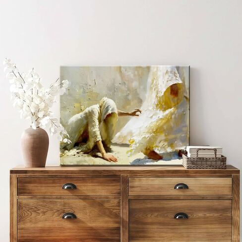 Framed Jesus Mercy wall art Canvas Decor Divine Catholic Christianity Sacred Heart for Faith living room bedroom dining room for Pictures Posters Prints Paintings Artwork 12x16 inch in Saudi Arabia