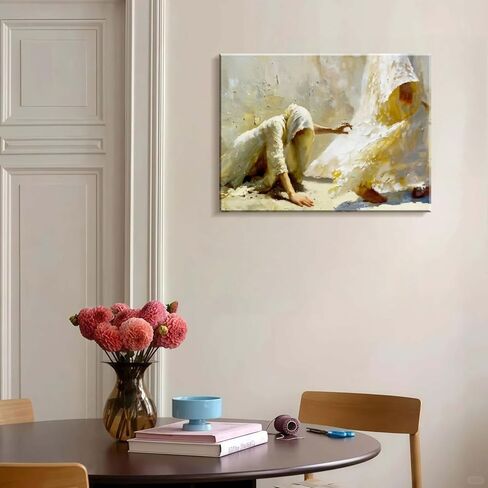 Framed Jesus Mercy wall art Canvas Decor Divine Catholic Christianity Sacred Heart for Faith living room bedroom dining room for Pictures Posters Prints Paintings Artwork 12x16 inch in Saudi Arabia