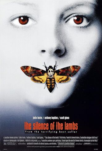 THE SILENCE OF THE LAMBS Movie Poster RARE Hannibal Lecter Anthony Hopkins 24x36 inch in Saudi Arabia