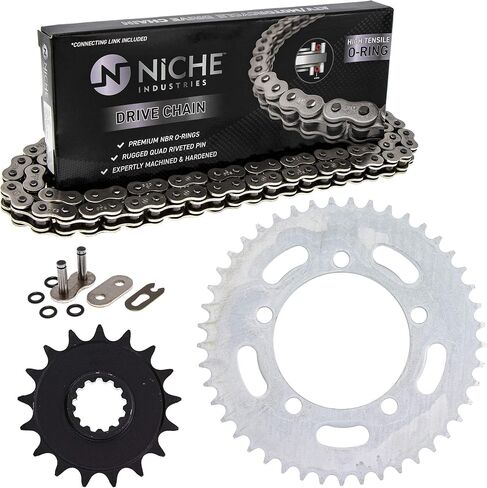 NICHE Drive Sprocket Chain Combo for BMW S1000RR Front 17 Rear 45 Tooth 520V O-Ring 118 Links in Saudi Arabia