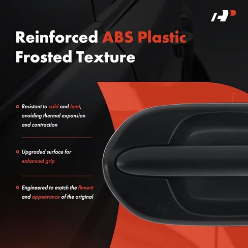 A-Premium Left Driver Side Exterior Sliding Door Handle Compatible with Honda Odyssey 1999-2004, Textured Black, Replace# 72680-S0X-A01 in Saudi Arabia