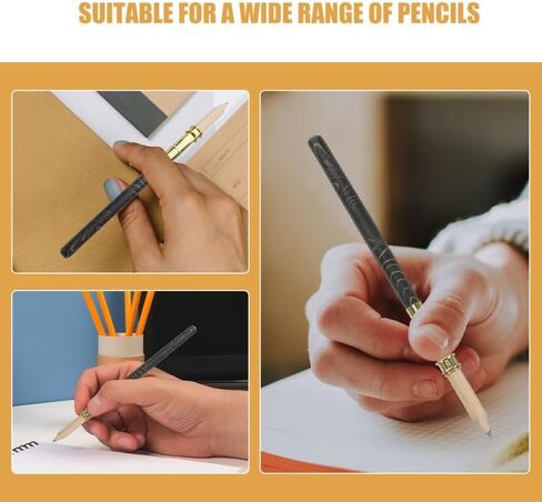Operitacx Reusable Pencil Extender for Artists with Replaceable Tips 5.11 Inch Pencil Extension Pole for Colored Pencils Office Write Tools for School and Home Drawing in Saudi Arabia
