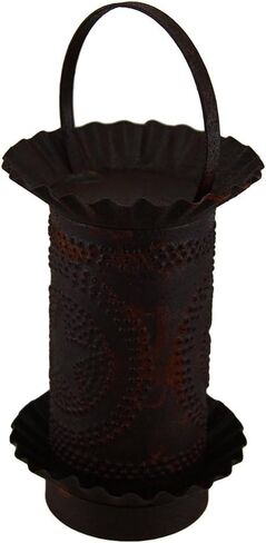 Rustic Tin Finished Metal Star Punched Mini Tart Warmer Lamp in Saudi Arabia