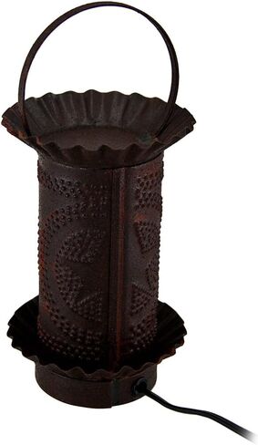 Rustic Tin Finished Metal Star Punched Mini Tart Warmer Lamp in Saudi Arabia