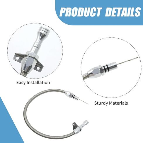 Silver Flexable Dipstick, Replacement for GM, Replacement for Chevy Trans Flexable Dipstick 700R4-4L60E 4l80E in Saudi Arabia