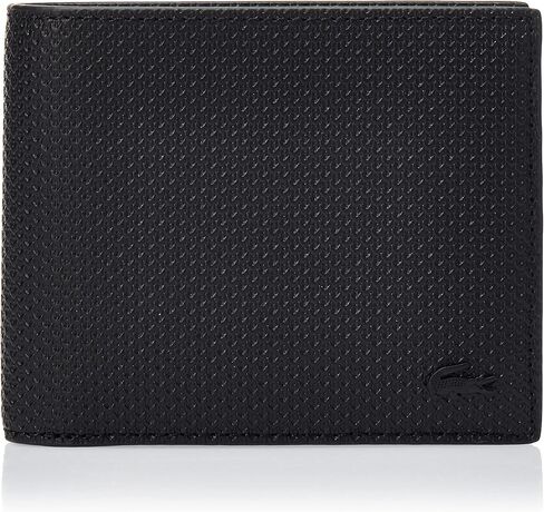 Lacoste Men's Chantaco Billfold With Zip Card Holder Wallet, Black, One Size in Saudi Arabia