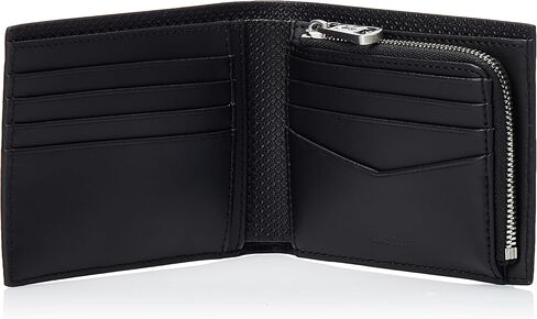 Lacoste Men's Chantaco Billfold With Zip Card Holder Wallet, Black, One Size in Saudi Arabia