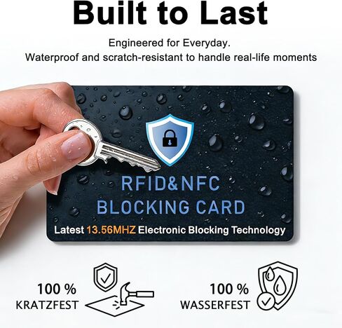 مجموعة من 6 بطاقات حجب RFID من Meliya، واقي بطاقة الائتمان البنكية بدون تلامس NFC، درع محفظة مضاد للسرقة لجواز السفر والهوية، مانع حماية كاملة فائق النحافة in Saudi Arabia