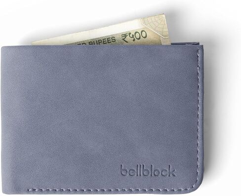 Bellblock Canvas Wallet for Men | with Sim, Mobile Pin & Hidden Extra Card Slots | Cotton Canvas | Pack of 1 (Olive Green) in Saudi Arabia