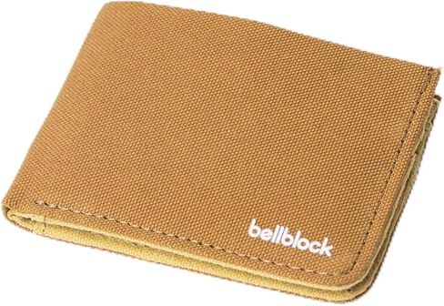 Bellblock Canvas Wallet for Men | with Sim, Mobile Pin & Hidden Extra Card Slots | Cotton Canvas | Pack of 1 (Olive Green) in Saudi Arabia