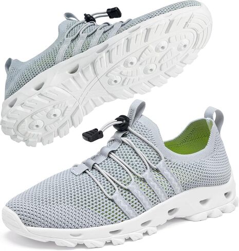 SOBASO Water Shoes Men Hiking Quick Dry Aqua Swim Beach River Barefoot Shoes for Boat Hike Surf Sport Diving Sailing Travel Adult Unisex in Saudi Arabia