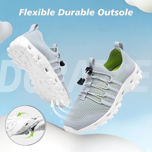 SOBASO Water Shoes Men Hiking Quick Dry Aqua Swim Beach River Barefoot Shoes for Boat Hike Surf Sport Diving Sailing Travel Adult Unisex in Saudi Arabia