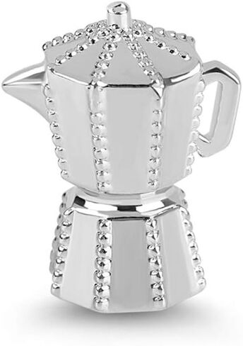 GNOCE Coffee Pot Pendant Charms 925 Sterling Silver Always Be Energetic Dangle Charms fit for Bracelet/Necklace Women Men… in Saudi Arabia