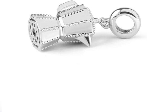 GNOCE Coffee Pot Pendant Charms 925 Sterling Silver Always Be Energetic Dangle Charms fit for Bracelet/Necklace Women Men… in Saudi Arabia