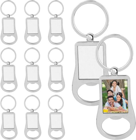Framendino, Sublimation Blank Keychains Metal Bottle Opener Transfer Keychain Key Rings for DIY Personalized Photos in Saudi Arabia