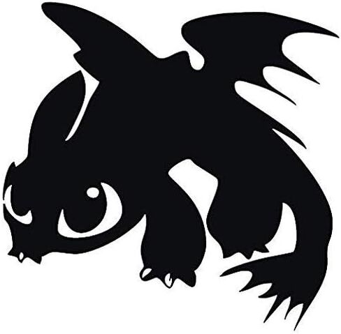 Win Stickers & Decals Toothless The DragonDye Cut Decal for Cars Bumpers Windows Notebooks etc in Saudi Arabia