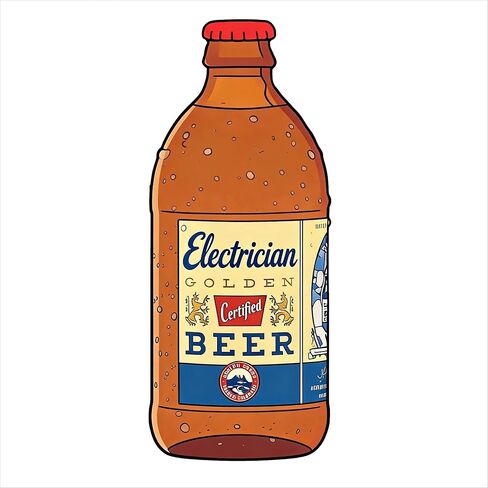 (Pack of 3) Electrician Sticker - Funny Electrical Worker Accessories Waterproof Stickers, 3 Inches in Kuwait