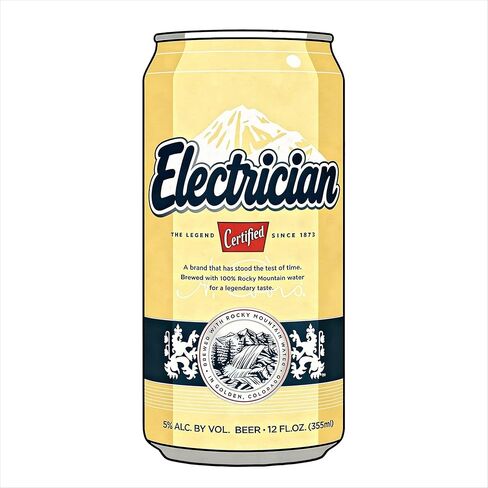 (Pack of 3) Electrician Sticker - Funny Electrical Worker Accessories Waterproof Stickers, 3 Inches in Kuwait