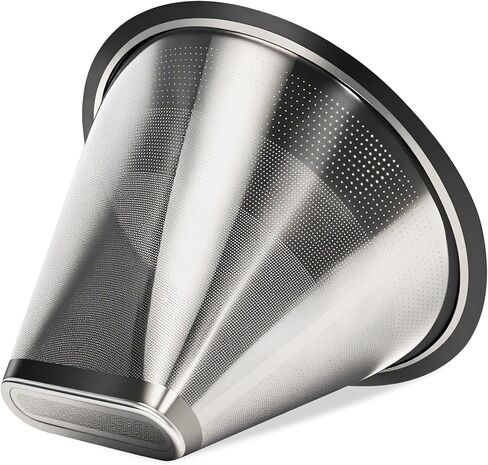 𝟐𝟎𝟐𝟒 𝙐𝙥𝙜𝙧𝙖𝙙𝙚𝙙 #4 Coffee Filter, Coffee Filter for Technivorm Moccamaster KBGV and KBT Coffee Machines, Metal Coffee Filter, Reusable Metal Filters in Kuwait