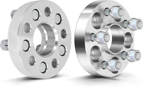 ECCPP 2PCS 1 inch 5 Lug Hub Centric Wheel Spacers 5x100mm to 5x100mm 57.1mm with 12x1.5 Studs Fits for 1995-2005 for Dodge Neon| 2001-2010 for Chrysler PT Cruiser| 1982-2005 for Chevrolet Cavalier in Kuwait