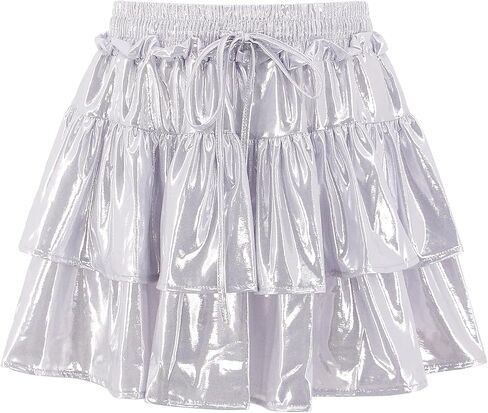 TYNORA Women's High Waist Pleated Mini Skirt Sexy Flared Flowy A Line Bodycon Mini Skirt Solid Color Casual Skirt Party Dance in Saudi Arabia