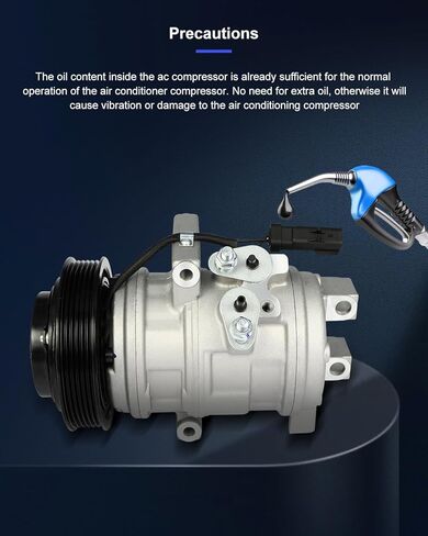 ECCPP AC Compressor Fast Cooling 2006-2010 Fit for Chrysler 300 for Dodge Magnum 2.7L Air Conditioning Compressor in Saudi Arabia
