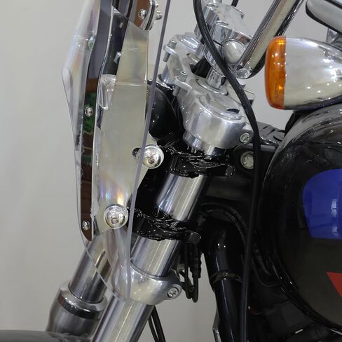 XMT-MOTO 49mm Windshield Clamps Fit for Harley Sportster '02-'10 VRSCA VRSCAW '04-'05 VRSCB '07 VRSCX '16-later XL1200X '06-'17 Dyna '18-later FXBB FXBR FXBRS FXLR in Saudi Arabia