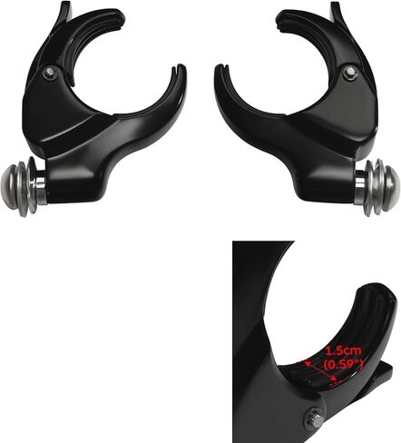 XMT-MOTO 49mm Windshield Clamps Fit for Harley Sportster '02-'10 VRSCA VRSCAW '04-'05 VRSCB '07 VRSCX '16-later XL1200X '06-'17 Dyna '18-later FXBB FXBR FXBRS FXLR in Saudi Arabia