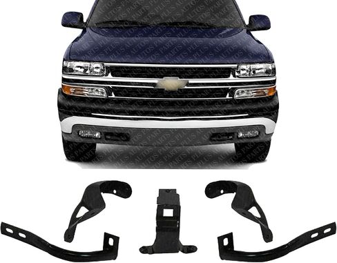 Set Of 5 Front Bumper Bracket Left Driver & Right Passenger Side Direct Replacement Compatible With Chevrolet Silverado 1500 / GMC Sierra 1999-02 / Tahoe/Suburban 2000-2006 in Saudi Arabia