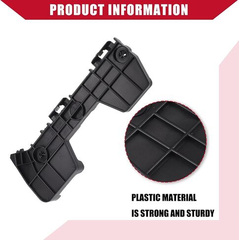 No.521570E020/521580E020 Bumper Bracket for Toyota Highlander 2008-2013 / Rear Left Right/Durable Plastic / 1 Pair Black in Saudi Arabia