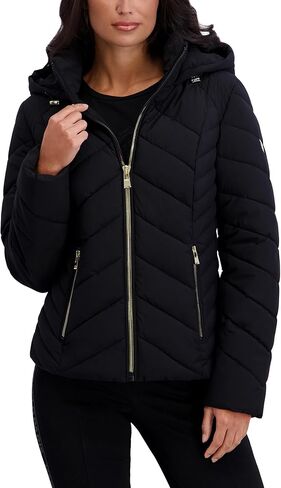 KARL LAGERFELD Women's Chevron Lightweight Puffer in Saudi Arabia