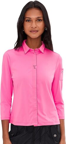 Jamie Sadock womens Full Zip Front Pointed Collar Contoured Seams in Saudi Arabia